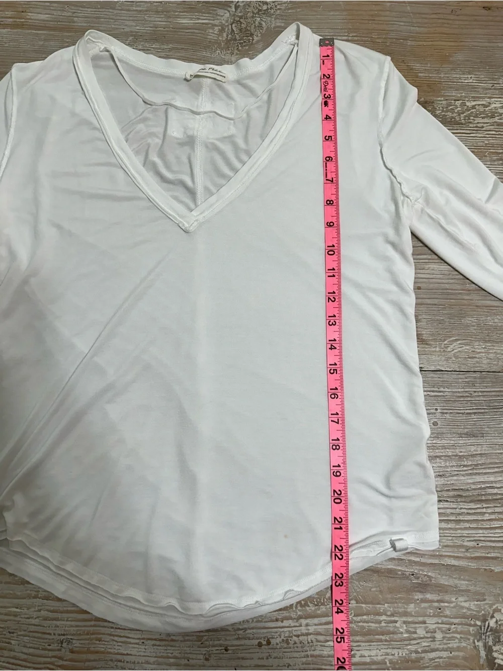Free People We the Free Soft Deep V-Neck Long Sleeve Top Sz M